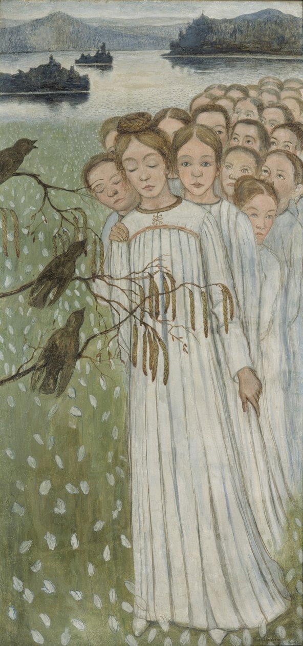 Pieśń ludowa Pieśń ludowa, 1894 autorstwa Hugo Simberg