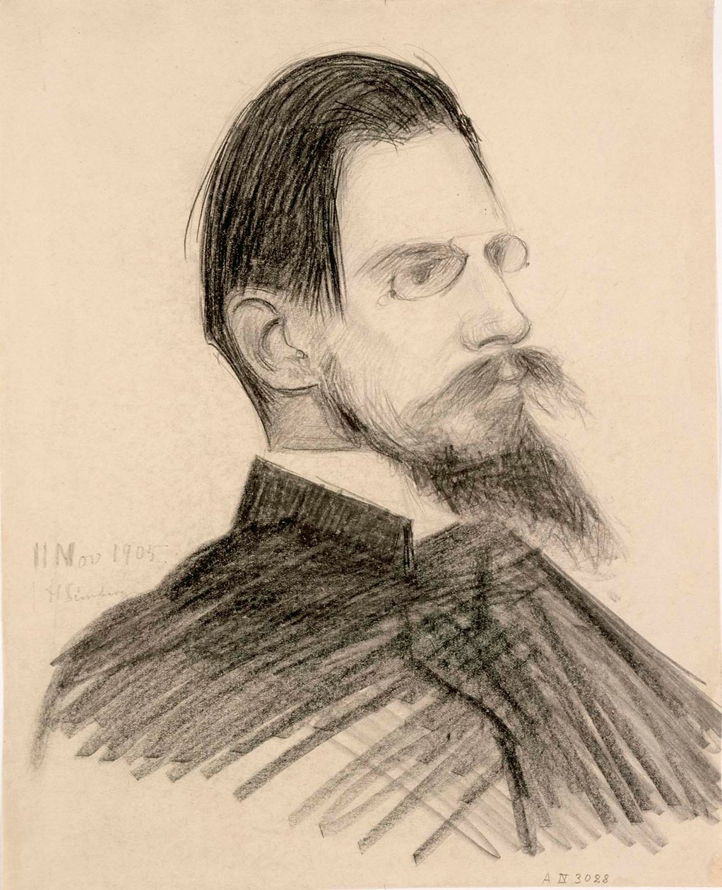 Portret Otto Donnera autorstwa Hugo Simberg