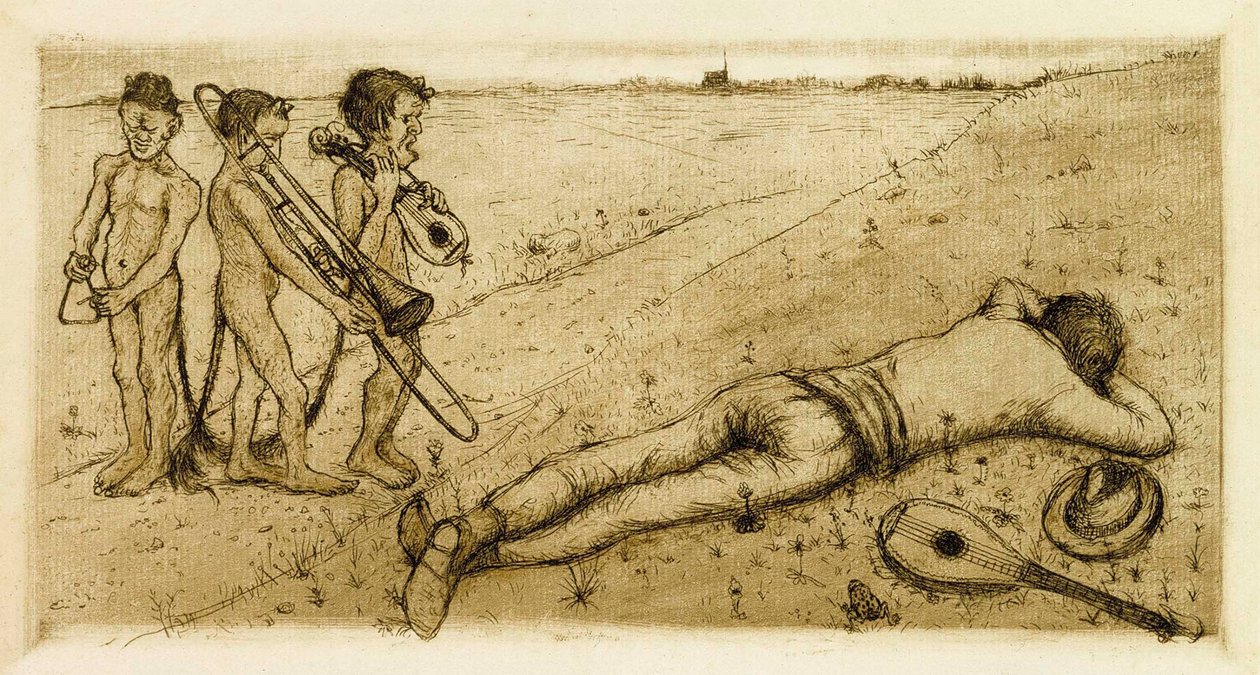 Łabędzi śpiew autorstwa Hugo Simberg
