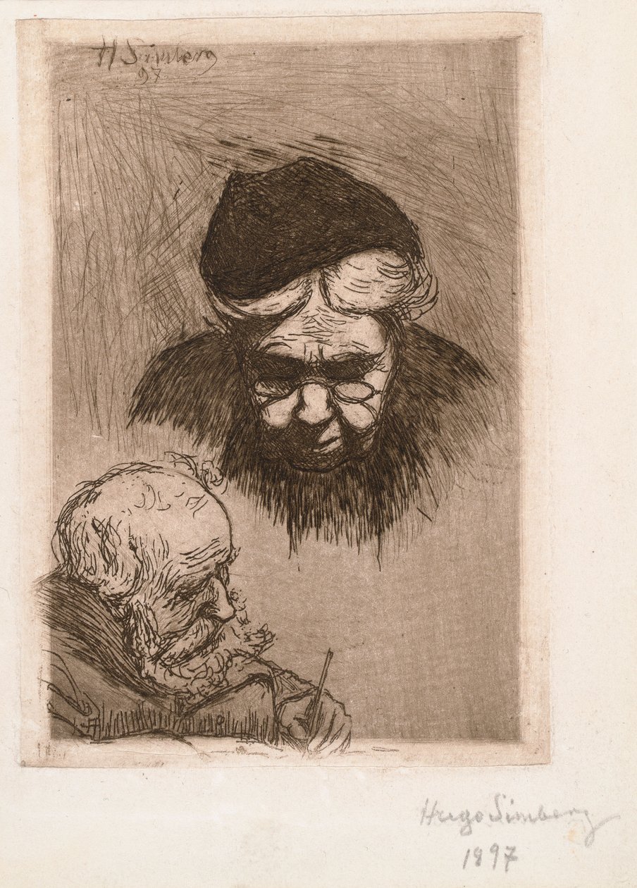 Ciotka i ojciec artysty autorstwa Hugo Simberg