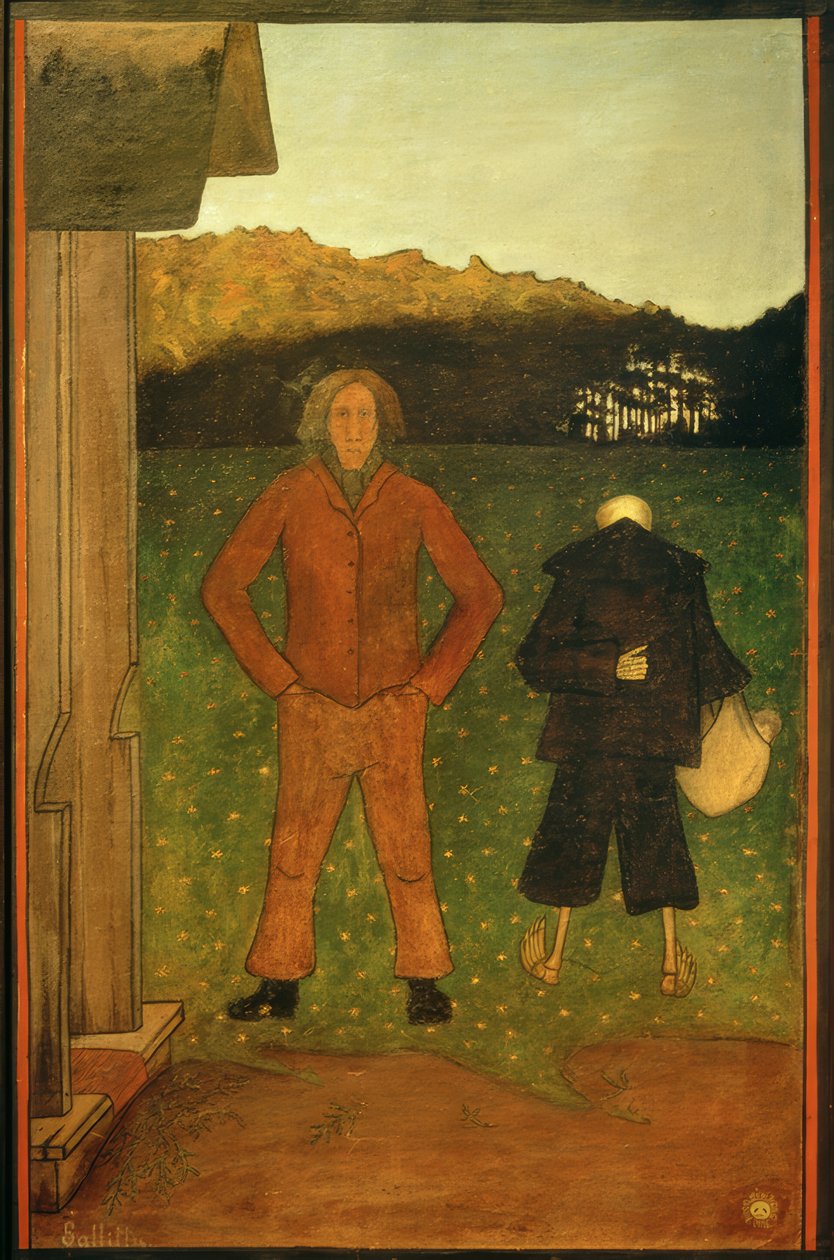 Śmierć i rolnik autorstwa Hugo Simberg