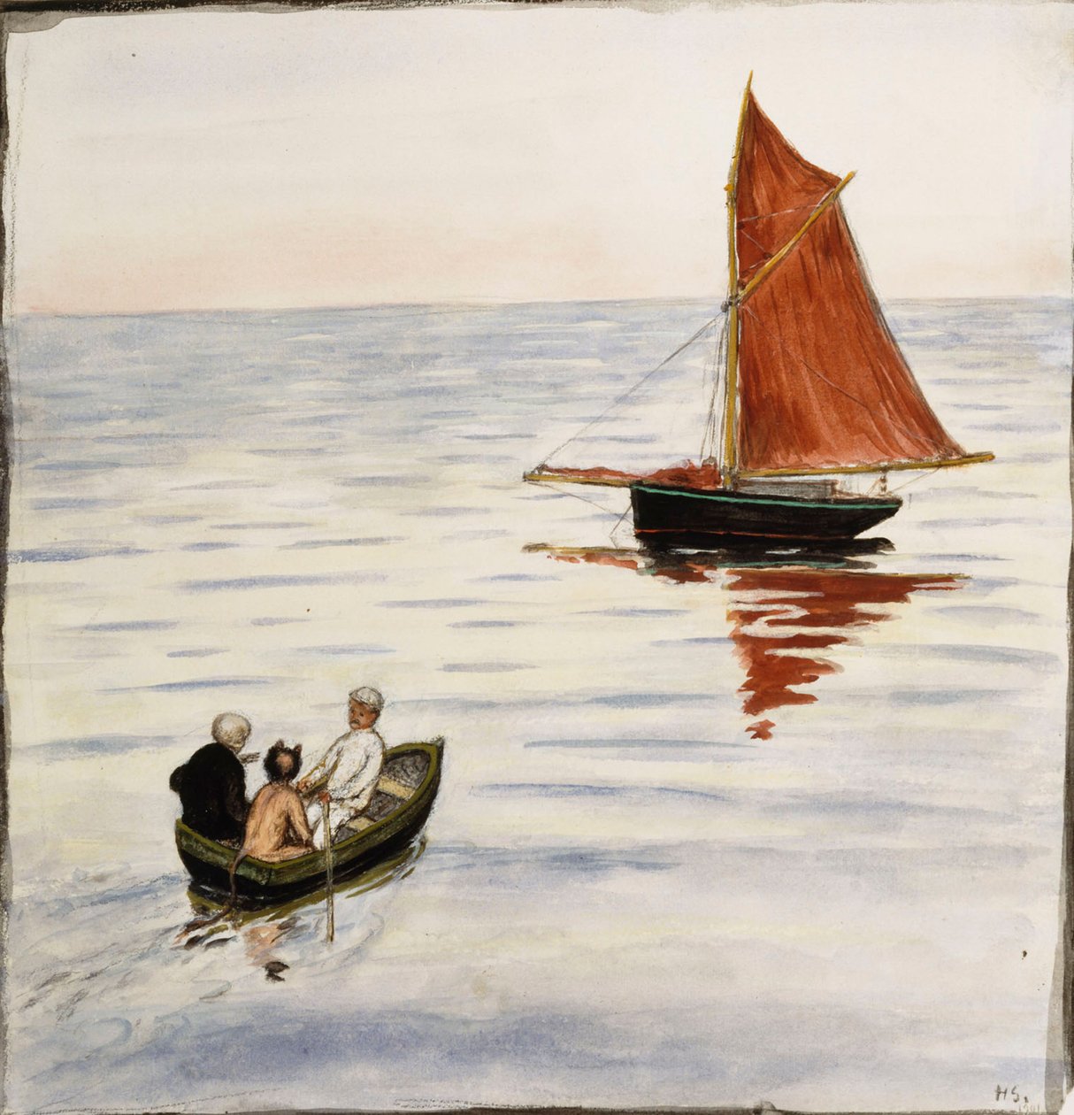 Towarzysze podróży autorstwa Hugo Simberg