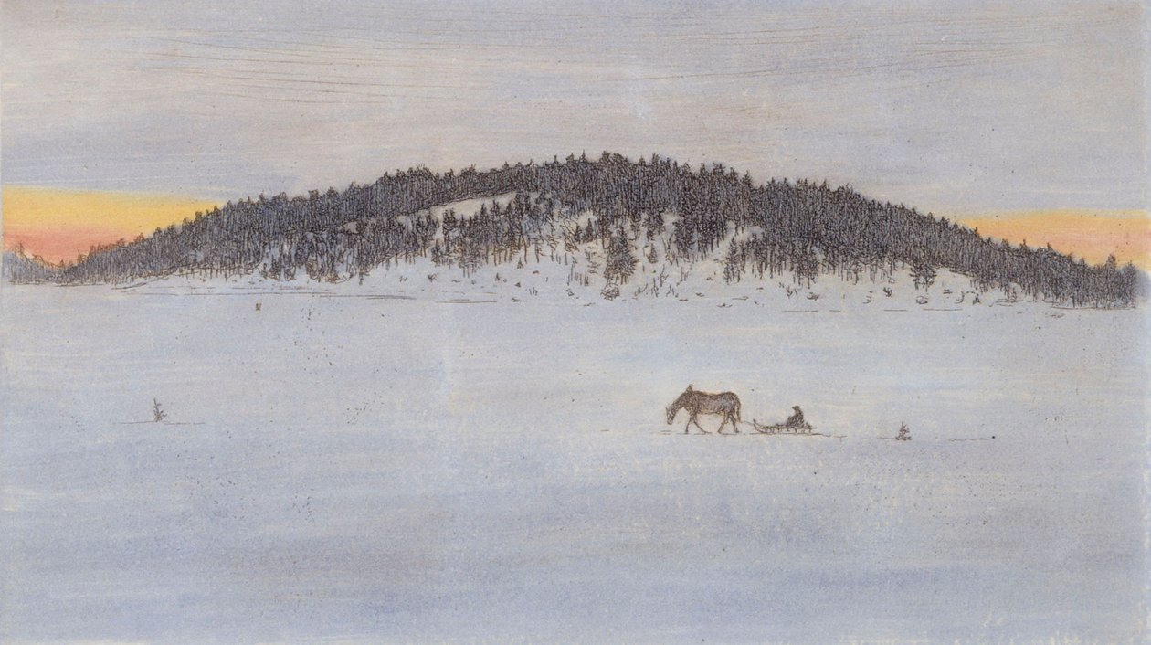 Zimowa droga I autorstwa Hugo Simberg