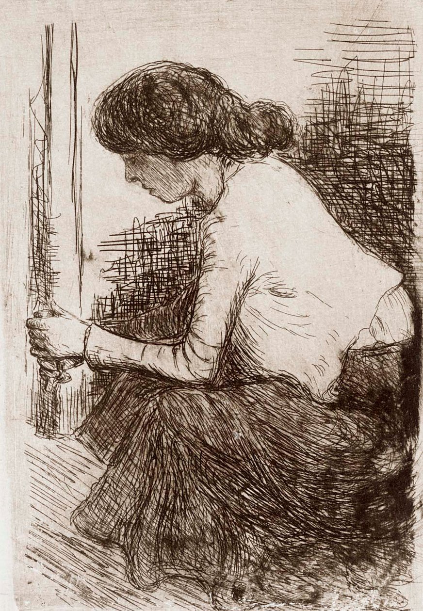Siedząca kobieta autorstwa Hugo Simberg