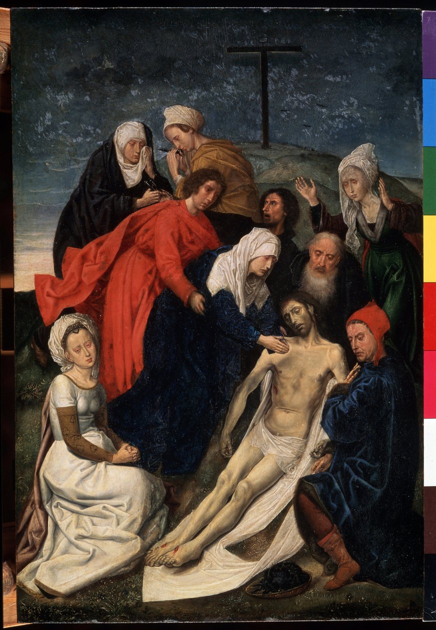 "Lament nad śmiercią Chrystusa" Obraz Hugo van der Goes (1435-1482) Wymiary 36x30 cm Ermitaż, Sankt Petersburg autorstwa Hugo van der Goes