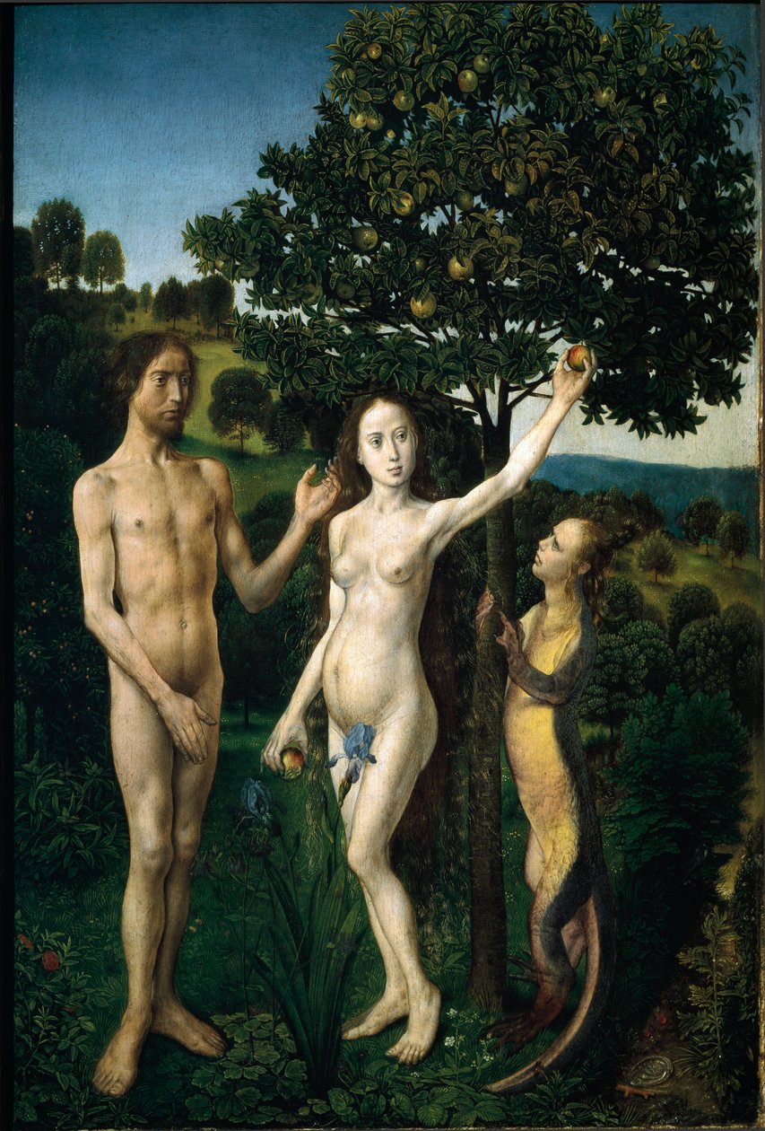 Oryginalny rybacki Szczegół panelu dyptyku. Obraz Hugo van der Goesa znany jako „Hugh z Gandawy” (1440-1482). Po 1479 wym. 38,8x23 cm Wiedeń. Kunsthistorisches Museum, Austria autorstwa Hugo van der Goes
