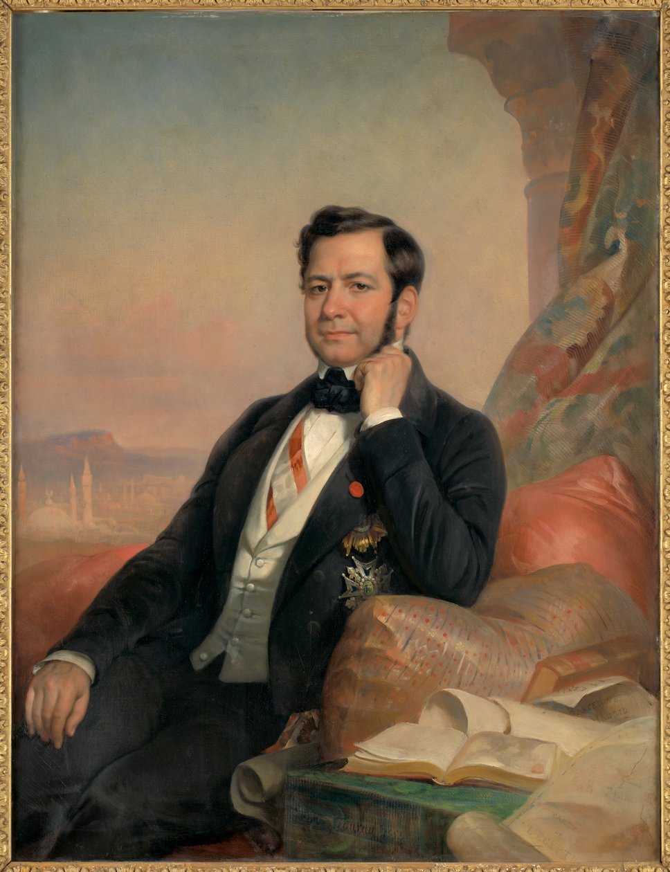 Portret Ferdynanda de Lesseps autorstwa Hugues Foureau