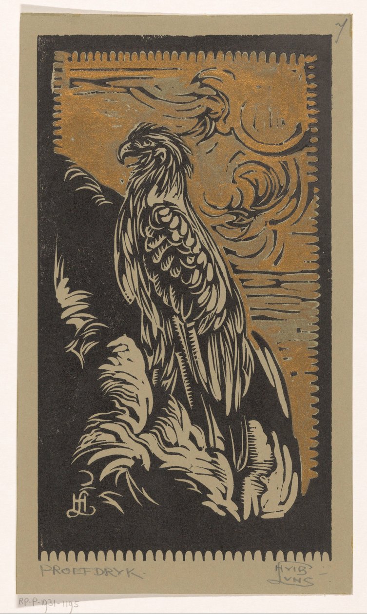 Orzeł autorstwa Huib Luns (signed by artist)