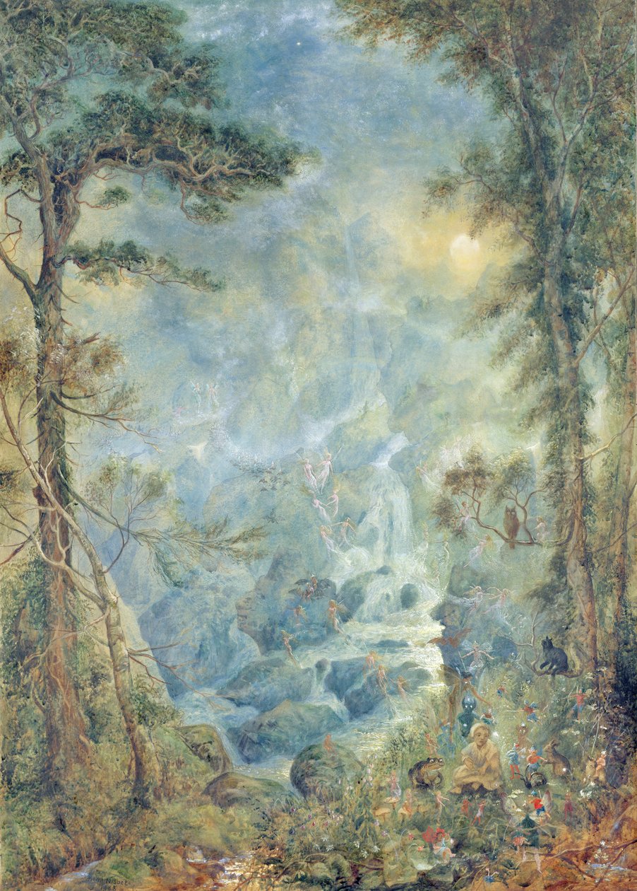 Wodospad Wróżki, 1908 autorstwa Hume Nisbet