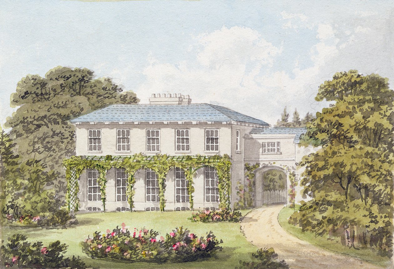 Projekt południowego frontu domu na Clapham Common dla Williama Holme