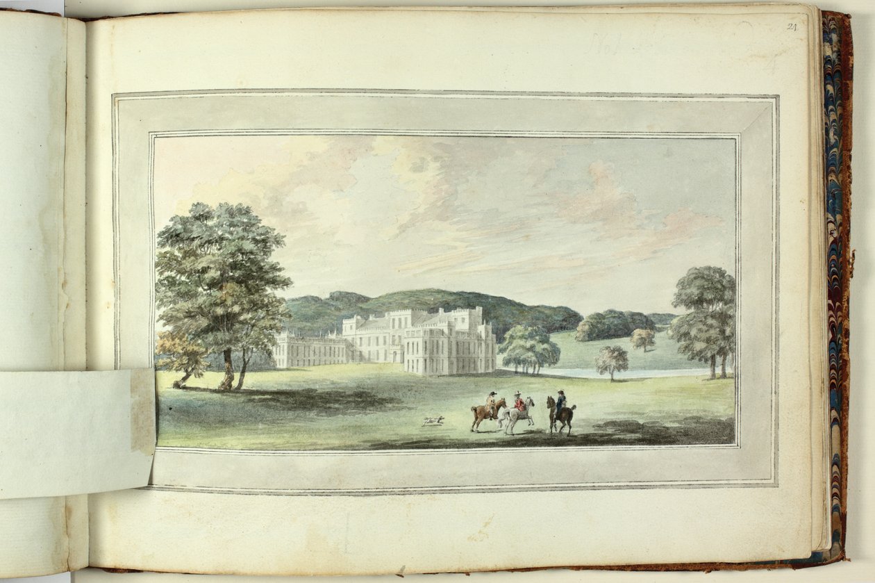 Czerwona Księga: Welbeck autorstwa Humphry Repton