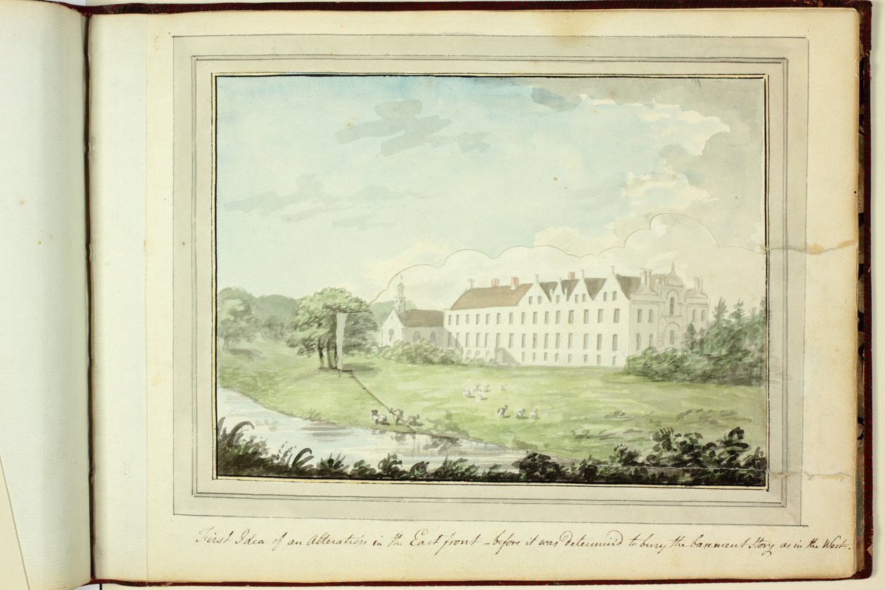Czerwona Księga: Welbeck autorstwa Humphry Repton