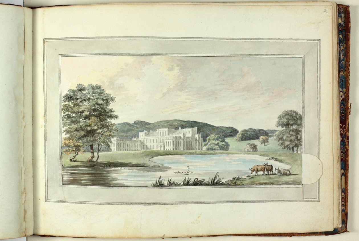 Czerwona Księga: Welbeck autorstwa Humphry Repton