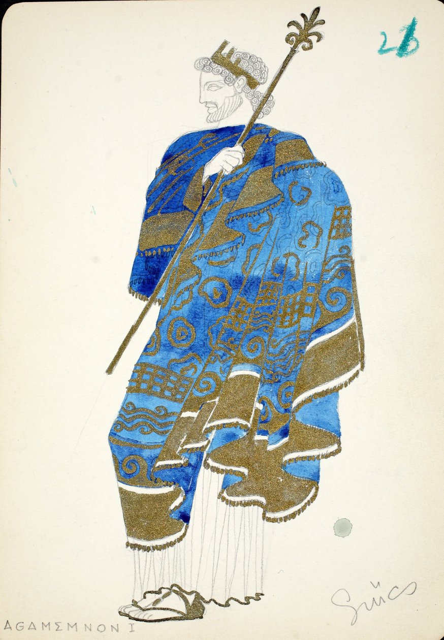 Agamemnon I, z "Die Agyptische Helena" (Egipska Helena) autorstwa Hungarian School