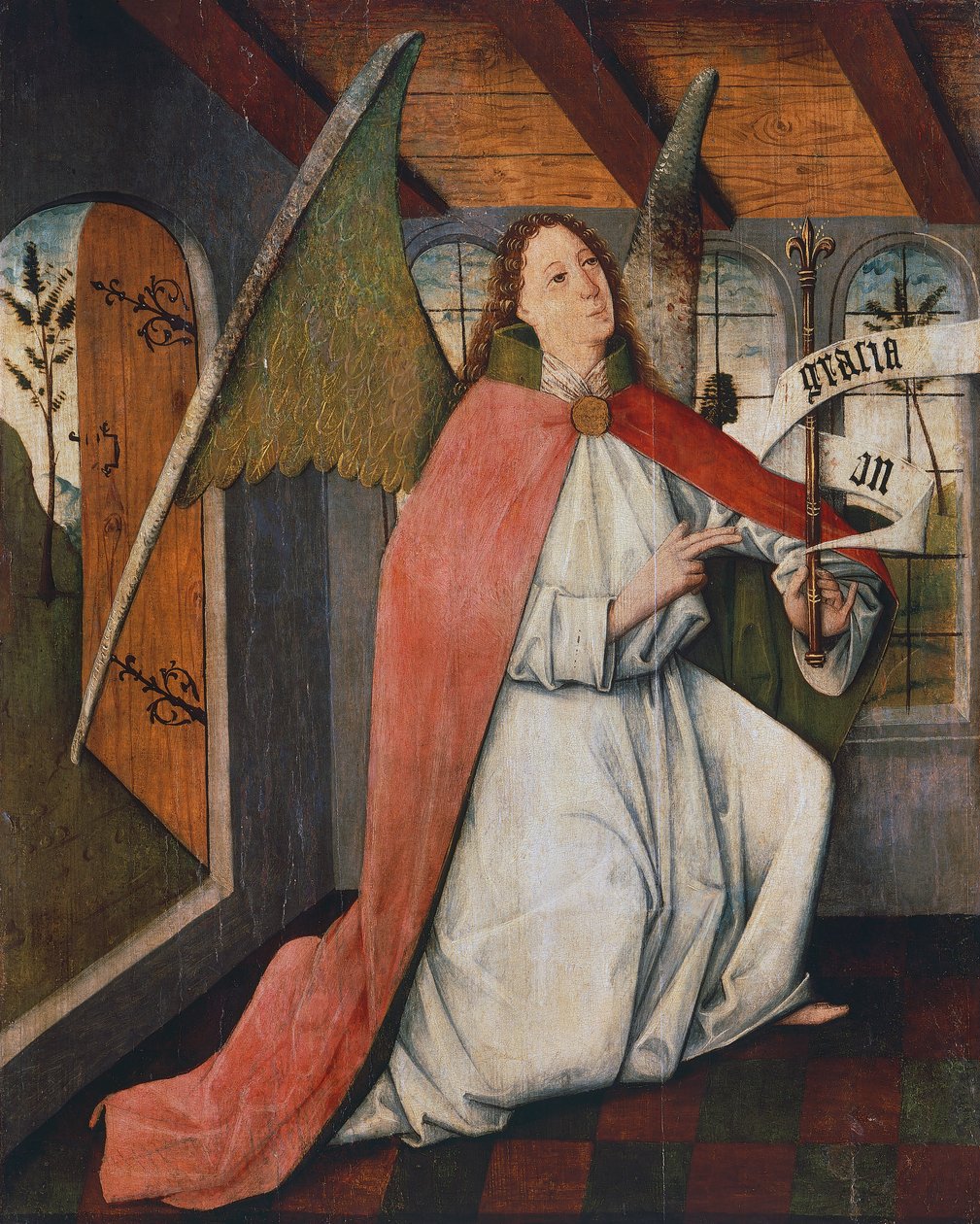 Archanioł Gabriel, fragment Zwiastowania, obraz nieznanego węgierskiego artysty, Węgry autorstwa Hungarian School