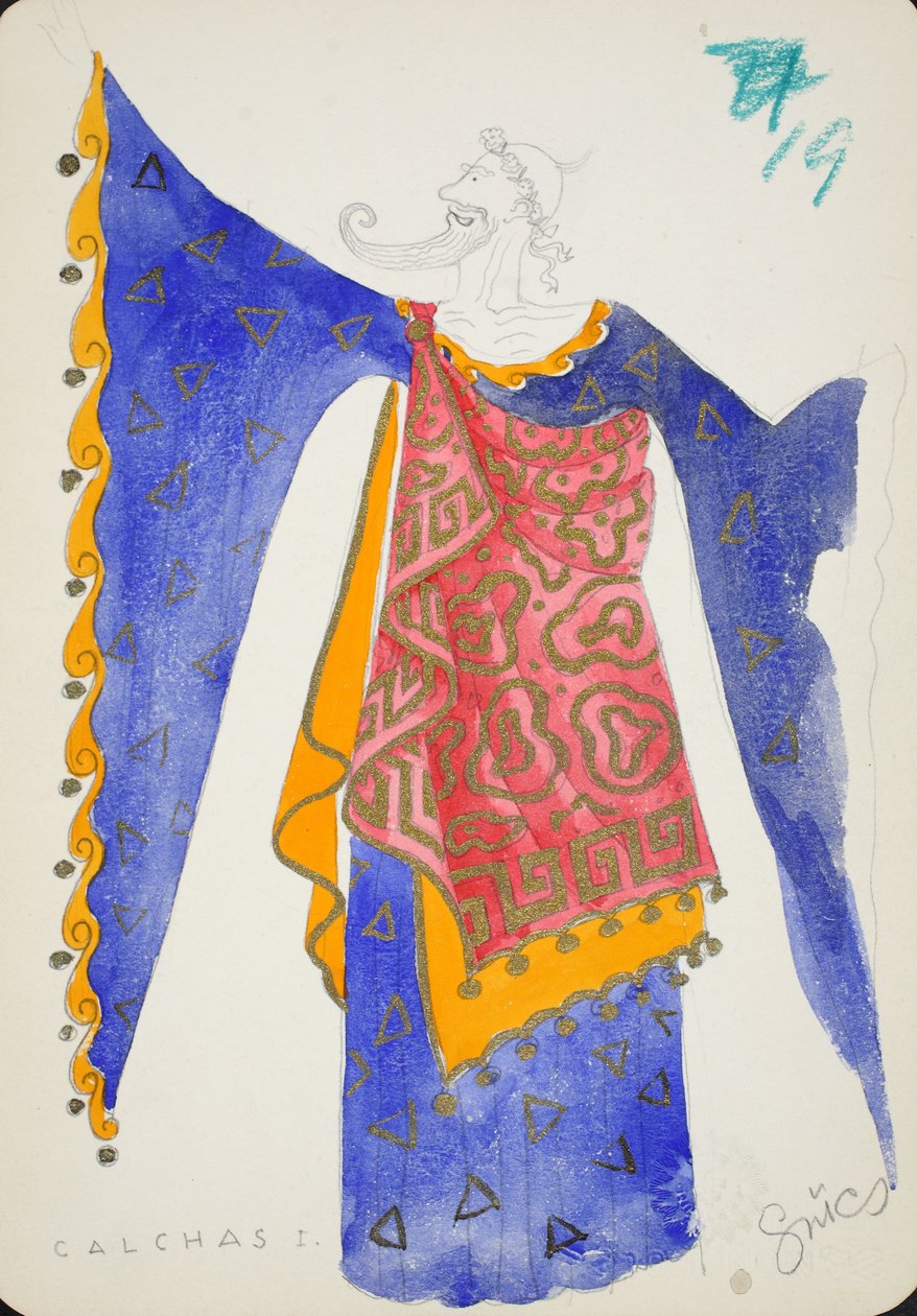 Kalchas I, z "Die Agyptische Helena" (Egipska Helena) autorstwa Hungarian School