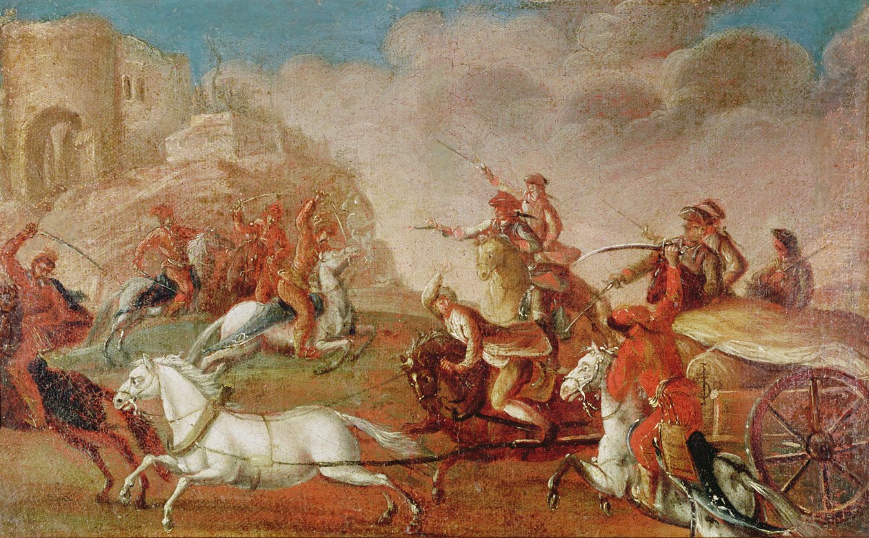 Powstanie Kuruc na Węgrzech przeciw Habsburgom 1703-11 autorstwa Hungarian School
