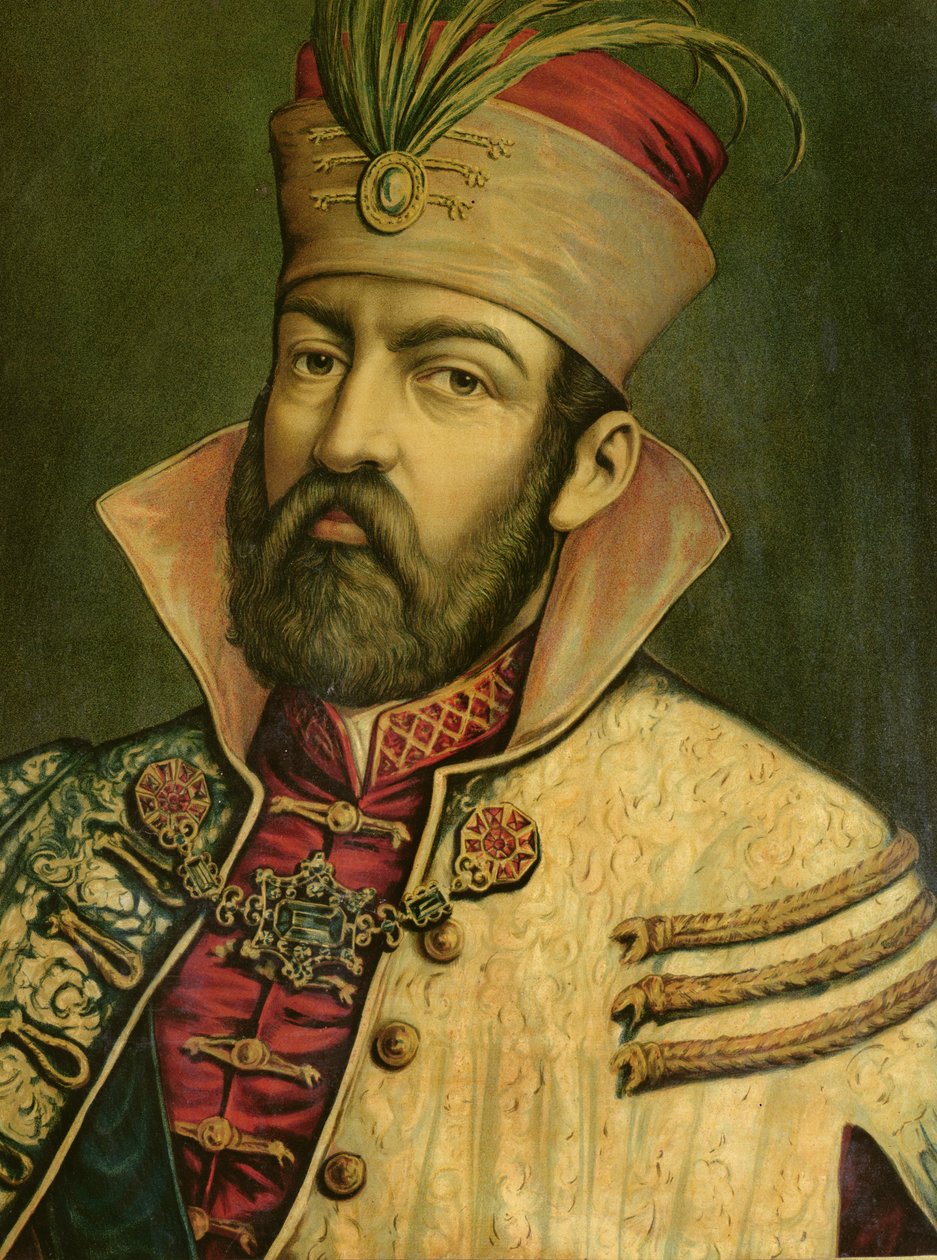 Miklos Zrinyi (1508-66), Ban Chorwacji (1542-56) autorstwa Hungarian School