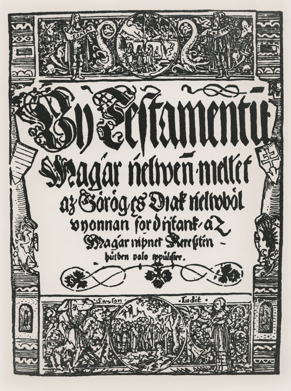 Nowy Testament wydrukowany po węgiersku przez Johna Sylvestre