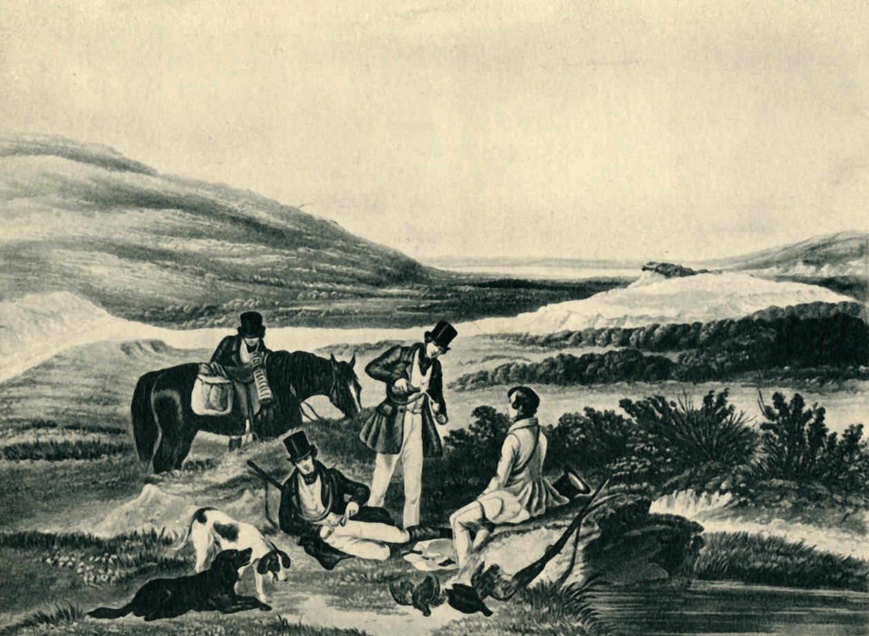 „Strzelanie do cietrzew przez południowca”, 1841, 1946. autorstwa Hunt
