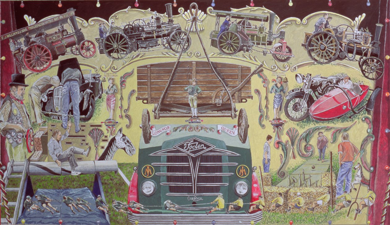 Na Vintage Show, 1993 (gwasz na karcie) autorstwa Huw S. Parsons