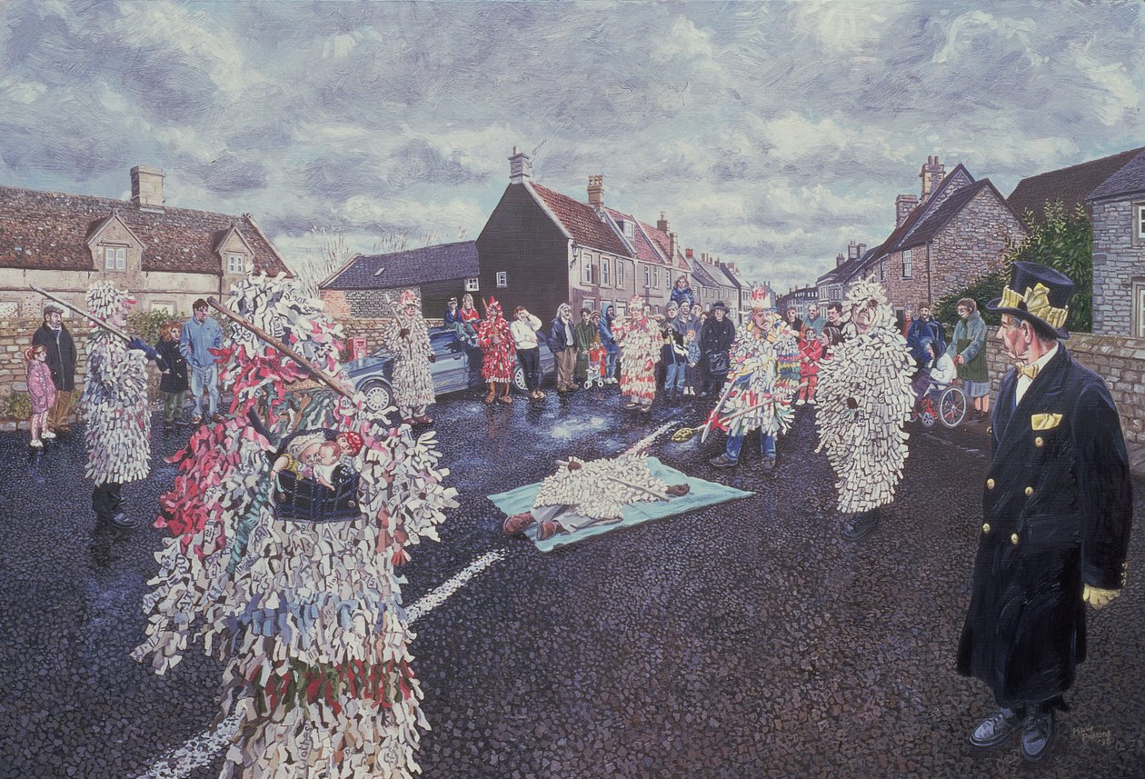 Boxing Day Mummers, Marshfield, 1998 (patrz także 107623) autorstwa Huw S. Parsons