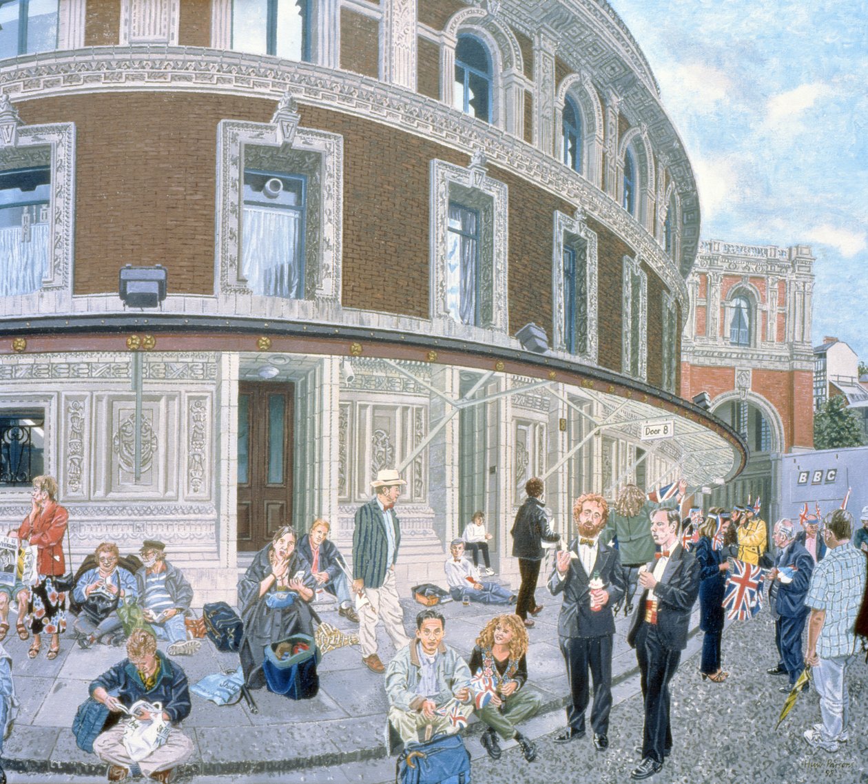 Promenady w The Last Night, Royal Albert Hall, detal autorstwa Huw S. Parsons