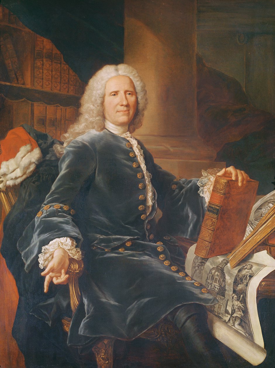 François Gigot de Lapeyronie autorstwa Hyacinthe Francois Rigaud