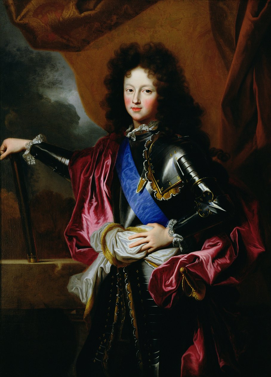 Portret Ludwika Francuskiego (1682-1712) księcia Burgundii, ok. 1697 autorstwa Hyacinthe Francois Rigaud