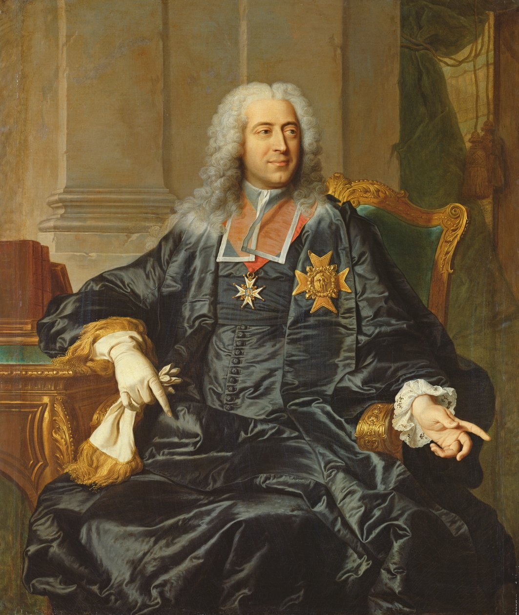 Marc-Pierre de Voyer-de-Paulmy (1696-1764) hrabia Argenson autorstwa Hyacinthe Francois Rigaud