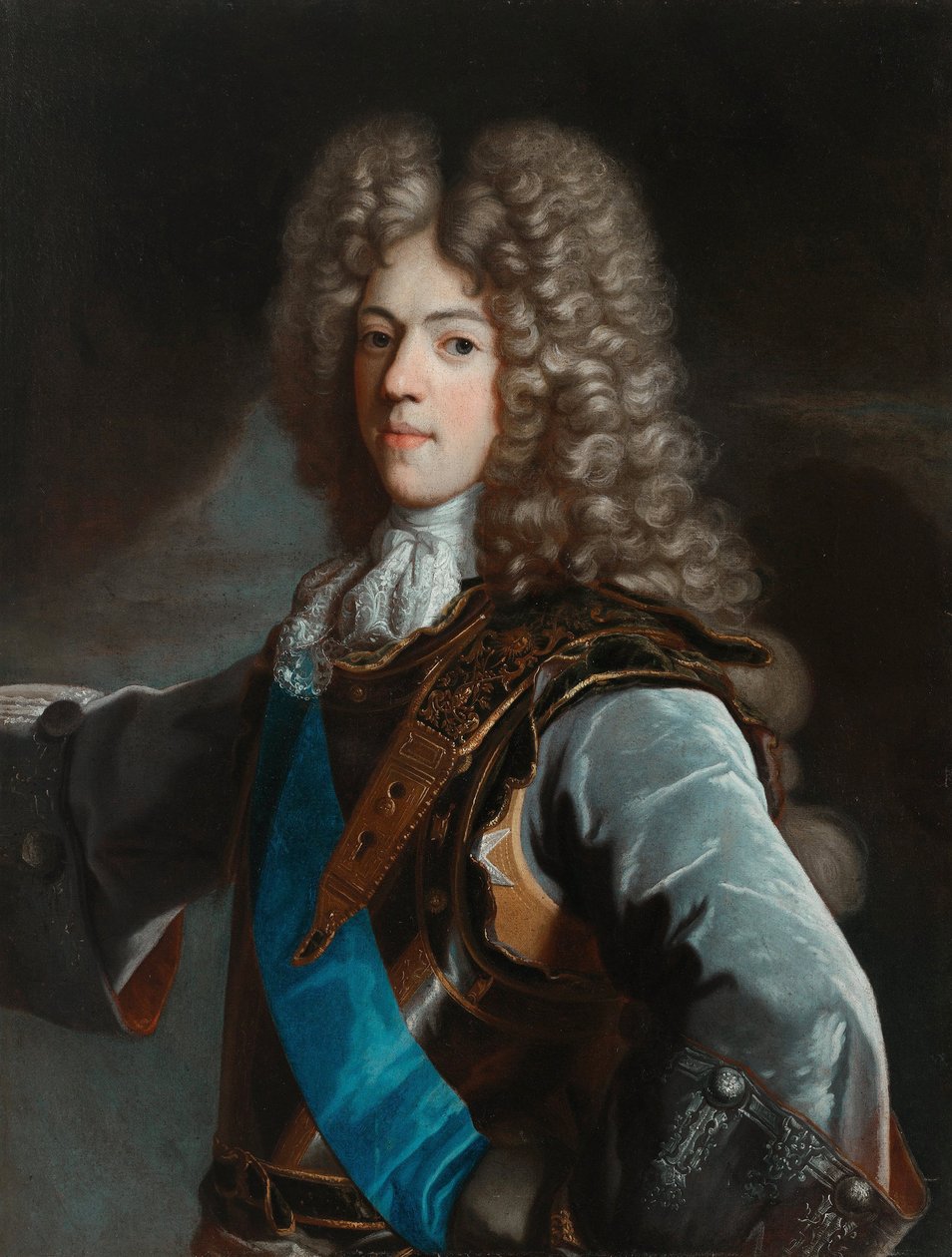 Portret Konstantego Władysława Sobieskiego (1680-1726) - Rigaud, Hyacinthe Francois Honore, Circle of - ca 1696 - Olej na płótnie - 112,5x89 - Muzeum Pałac w Wilanowie autorstwa Hyacinthe (circle of) Rigaud