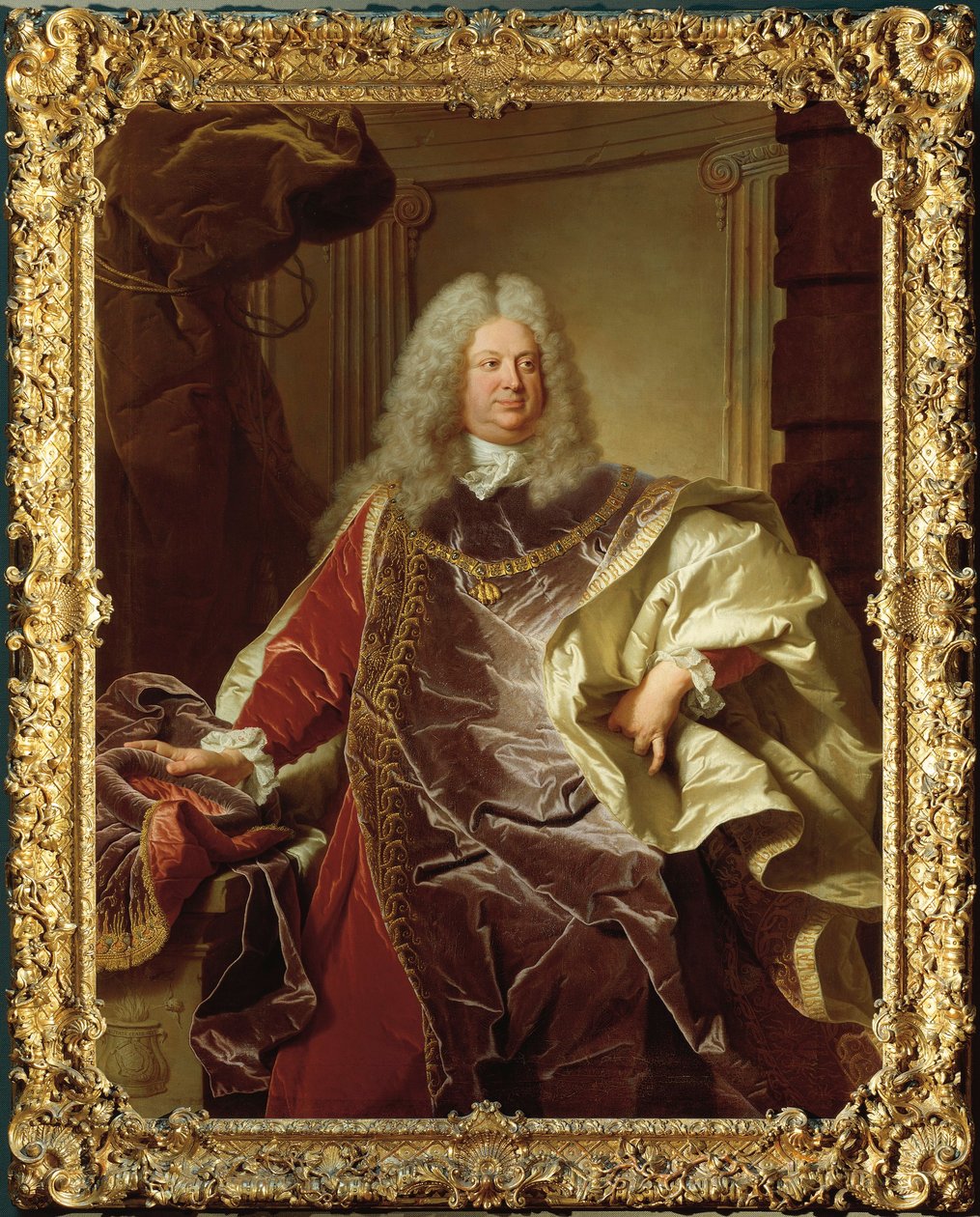 Austria, Wiedeń, Portret Philippa Ludwiga Wenzela hrabiego Sinzendorf (Wiedeń) autorstwa Hyacinthe Francois Rigaud