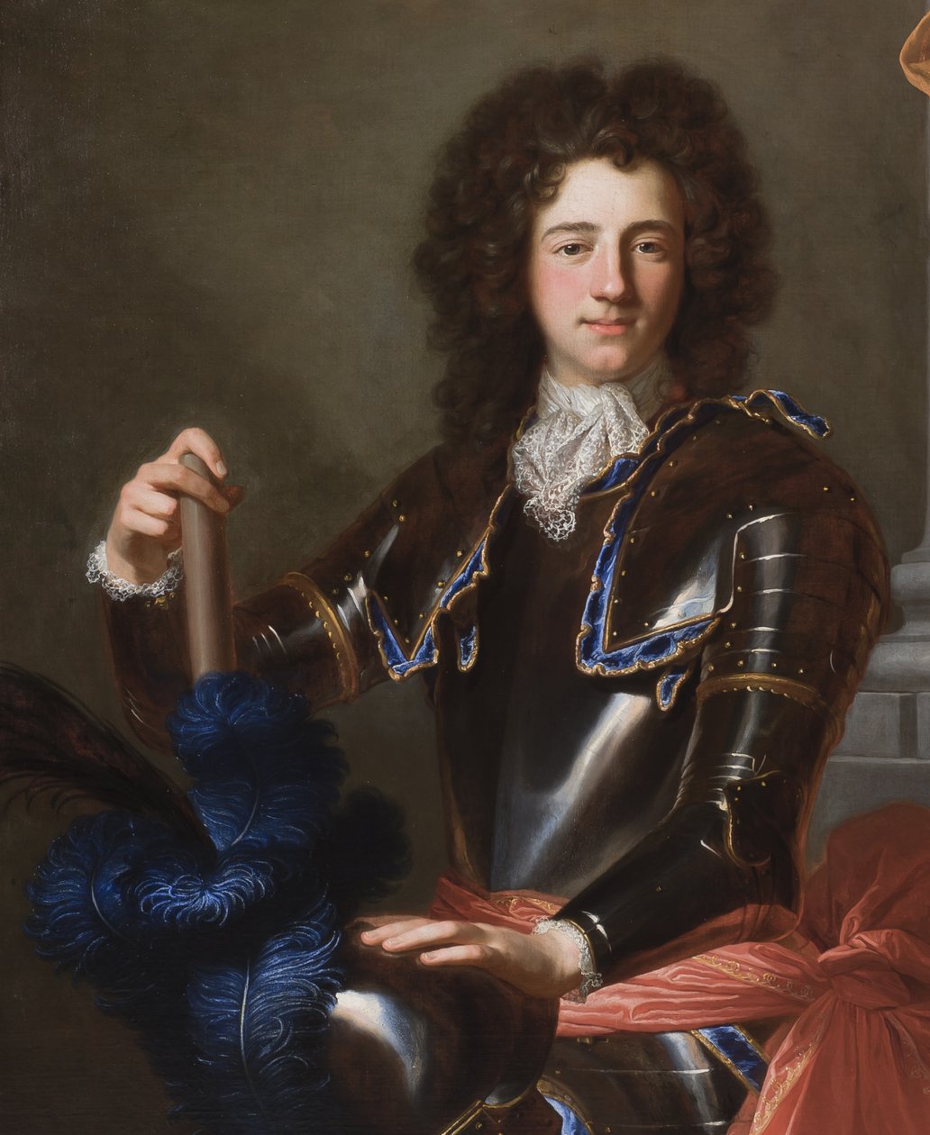 Fragment portretu Henryka Bentincka, późniejszego pierwszego księcia Portland, 1699 autorstwa Hyacinthe Francois Rigaud