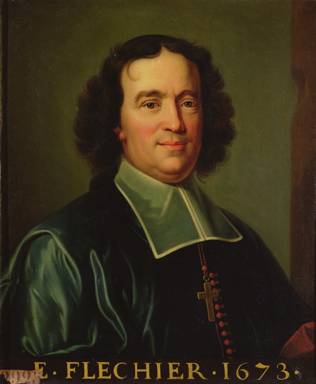 Esprit Flechier (1632-1710) biskup Nimes autorstwa Hyacinthe Francois Rigaud