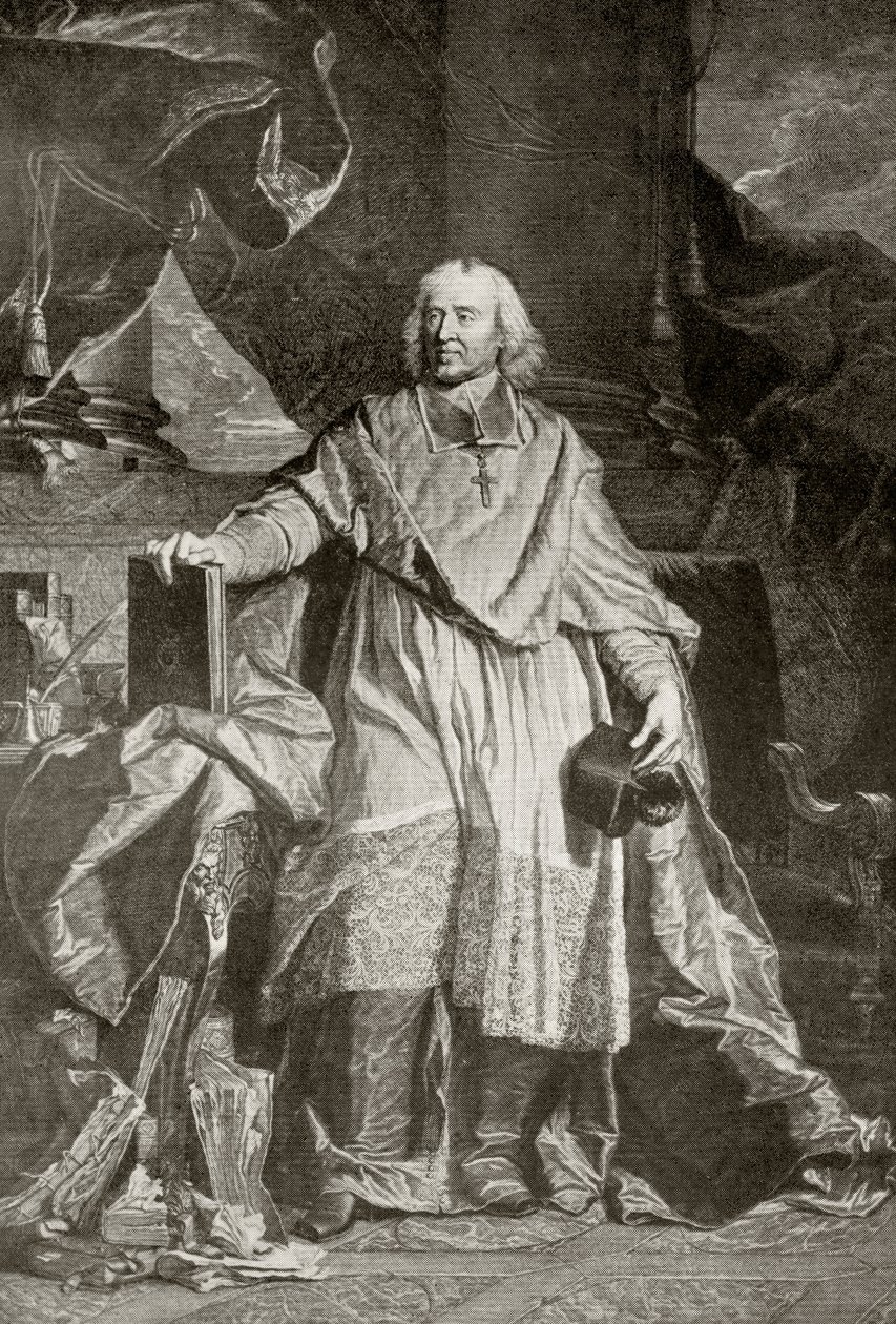 Jacques Benigne Bossuet, grawerowane przez Pierre