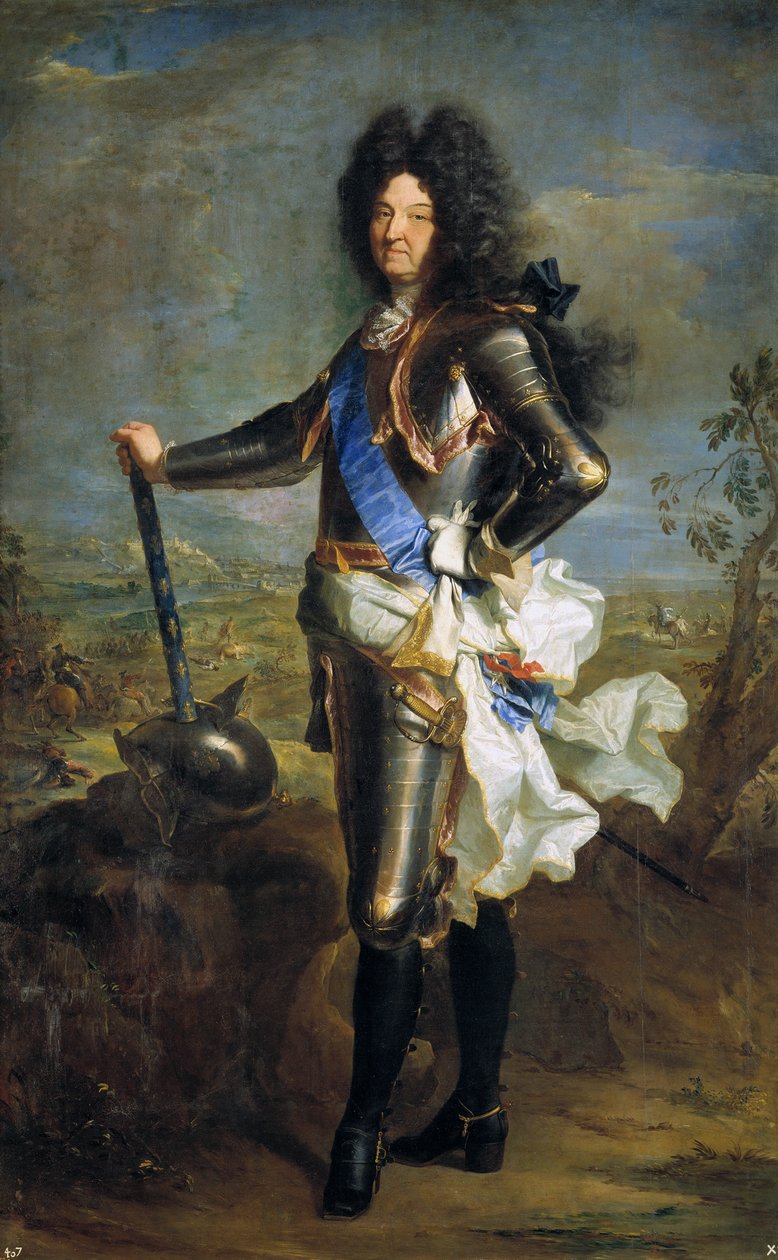 Ludwik XIV, król Francji 1638-1715, 1701 autorstwa Hyacinthe Francois Rigaud