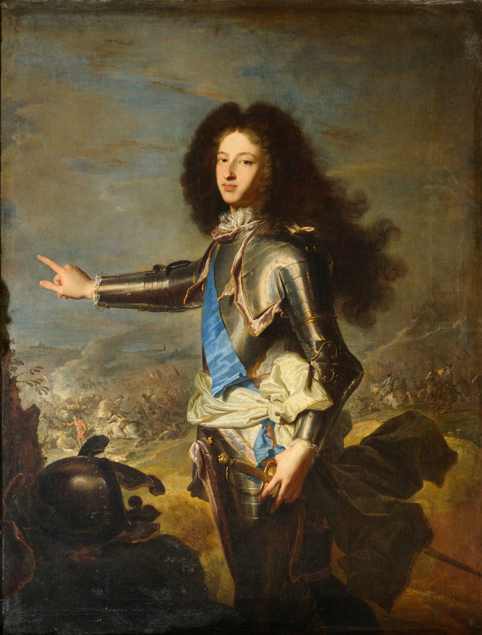 Ludwik de France, książę Burgundii 1682-1712, początek XVIII wieku. autorstwa Hyacinthe Francois Rigaud
