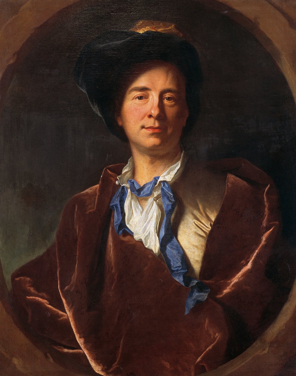 Portret Bernarda Le Bovier de Fontenelle (Rouen autorstwa Hyacinthe Francois Rigaud