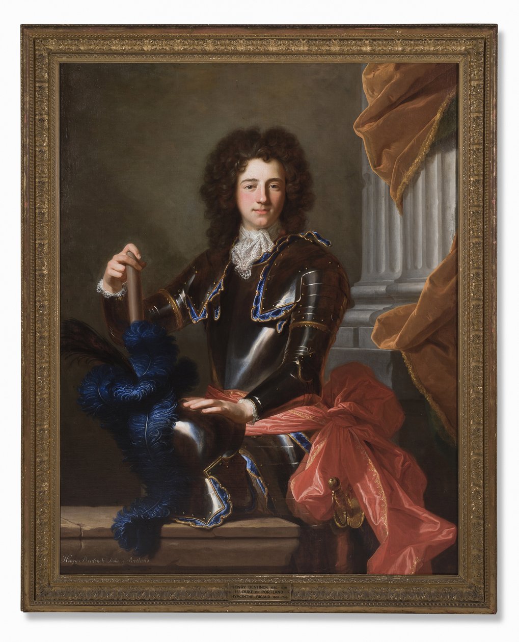 Portret Henryka Bentincka, później 1. księcia Portland, 1699 autorstwa Hyacinthe Francois Rigaud