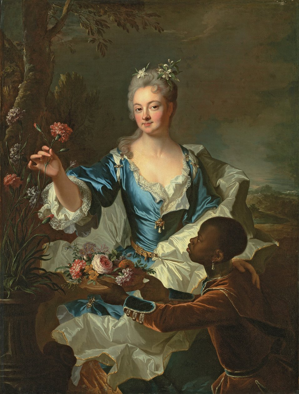 Portret Hyacinthe-Sophie de Beschanel-Nointel, markiza de Louville autorstwa Hyacinthe Francois Rigaud