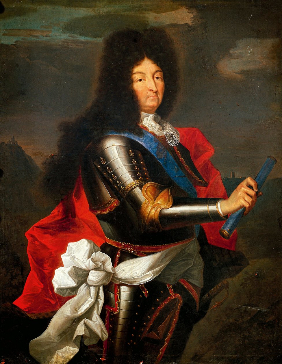 Portret Ludwika XIV Francji (olej na płótnie) autorstwa Hyacinthe Francois Rigaud