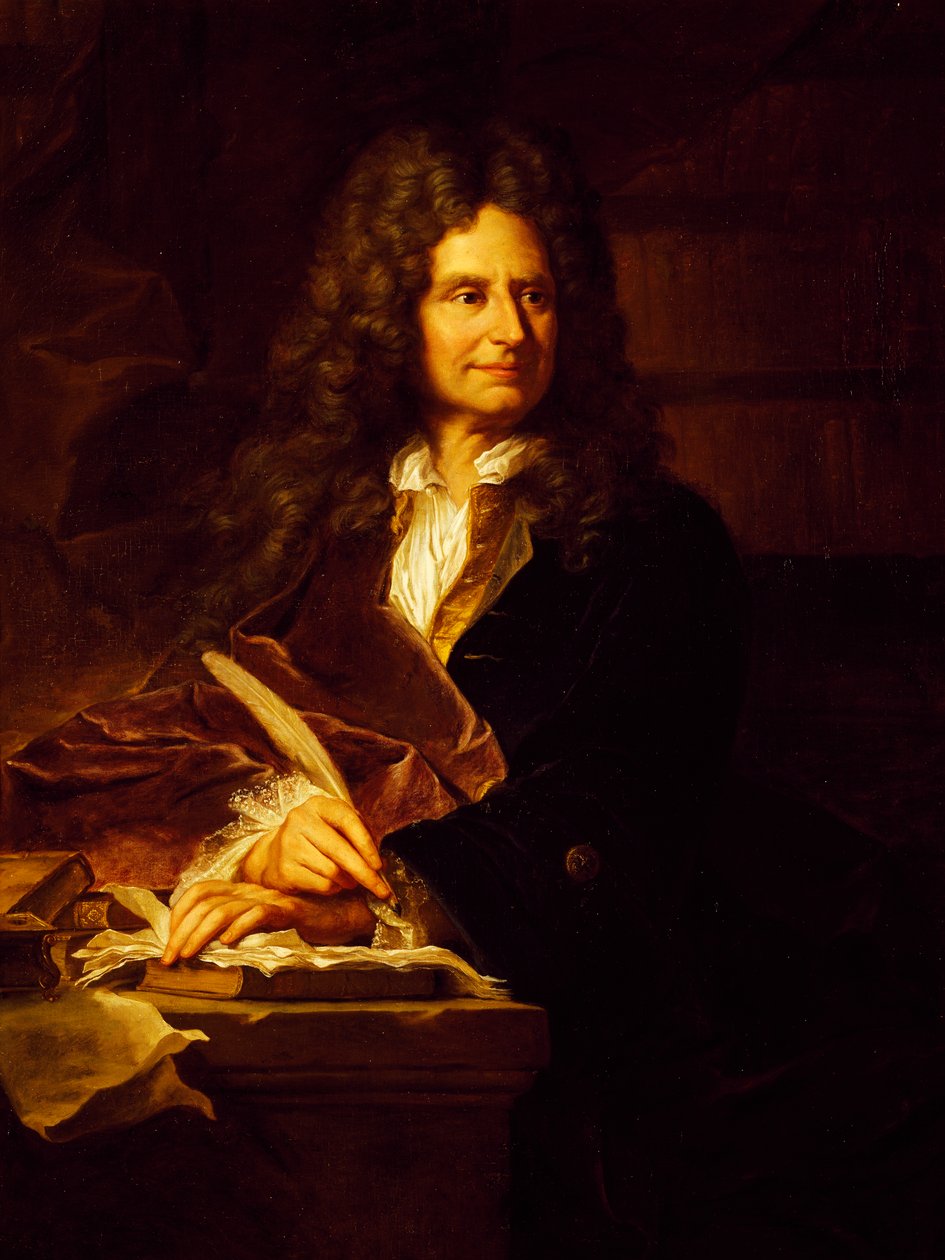 Portret Nicolasa Boileau-Despreaux (Paryż autorstwa Hyacinthe Francois Rigaud