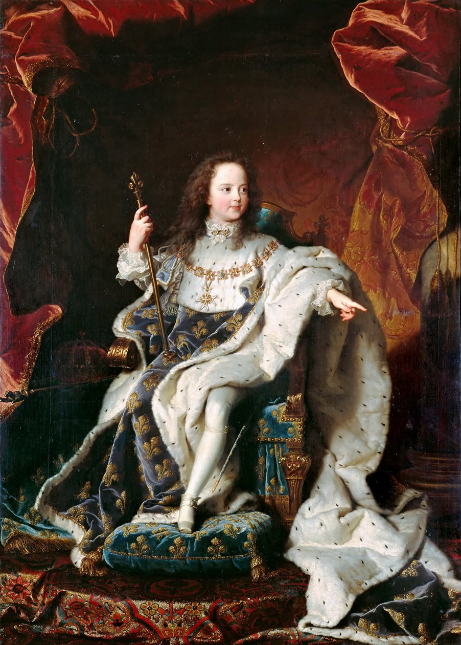 Ludwik XIV, król Francji 1638-1715 autorstwa Hyacinthe François Honoré Rigaud