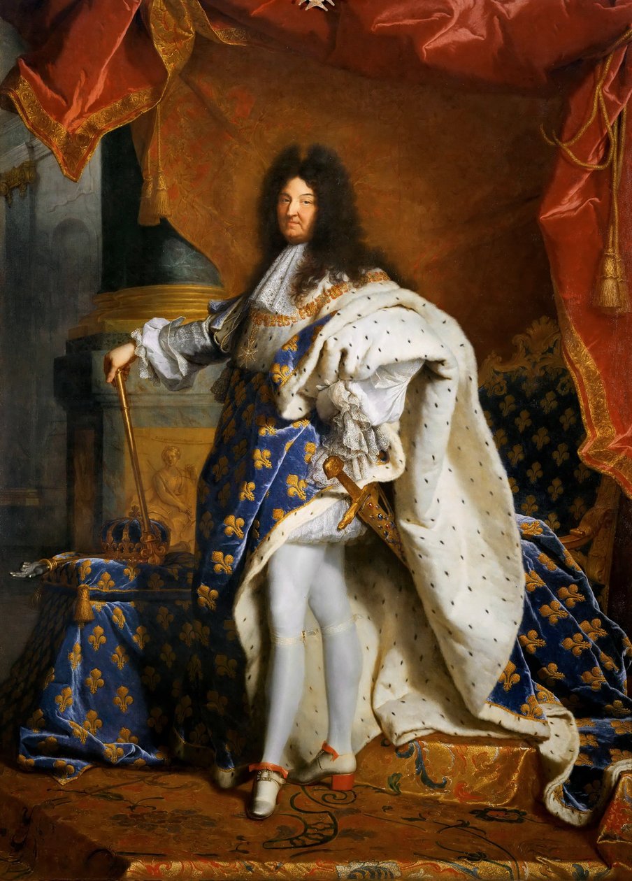 Ludwik XIV, król Francji 1638-1715, 1701. autorstwa Hyacinthe François Honoré Rigaud