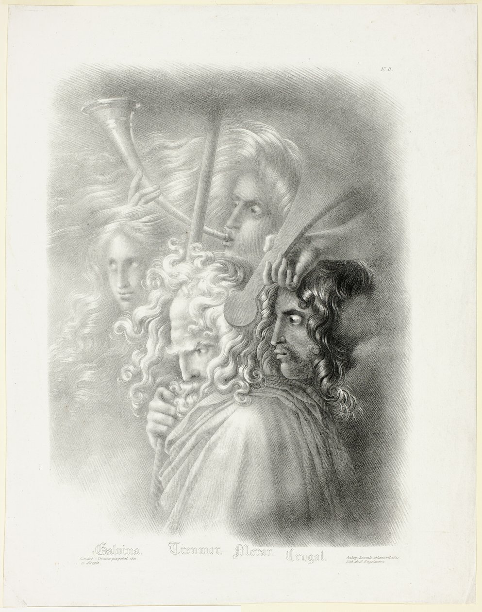 Galvina, z kolekcji głów do nauki autorstwa Hyacinthe Louis Aubry Lecomte