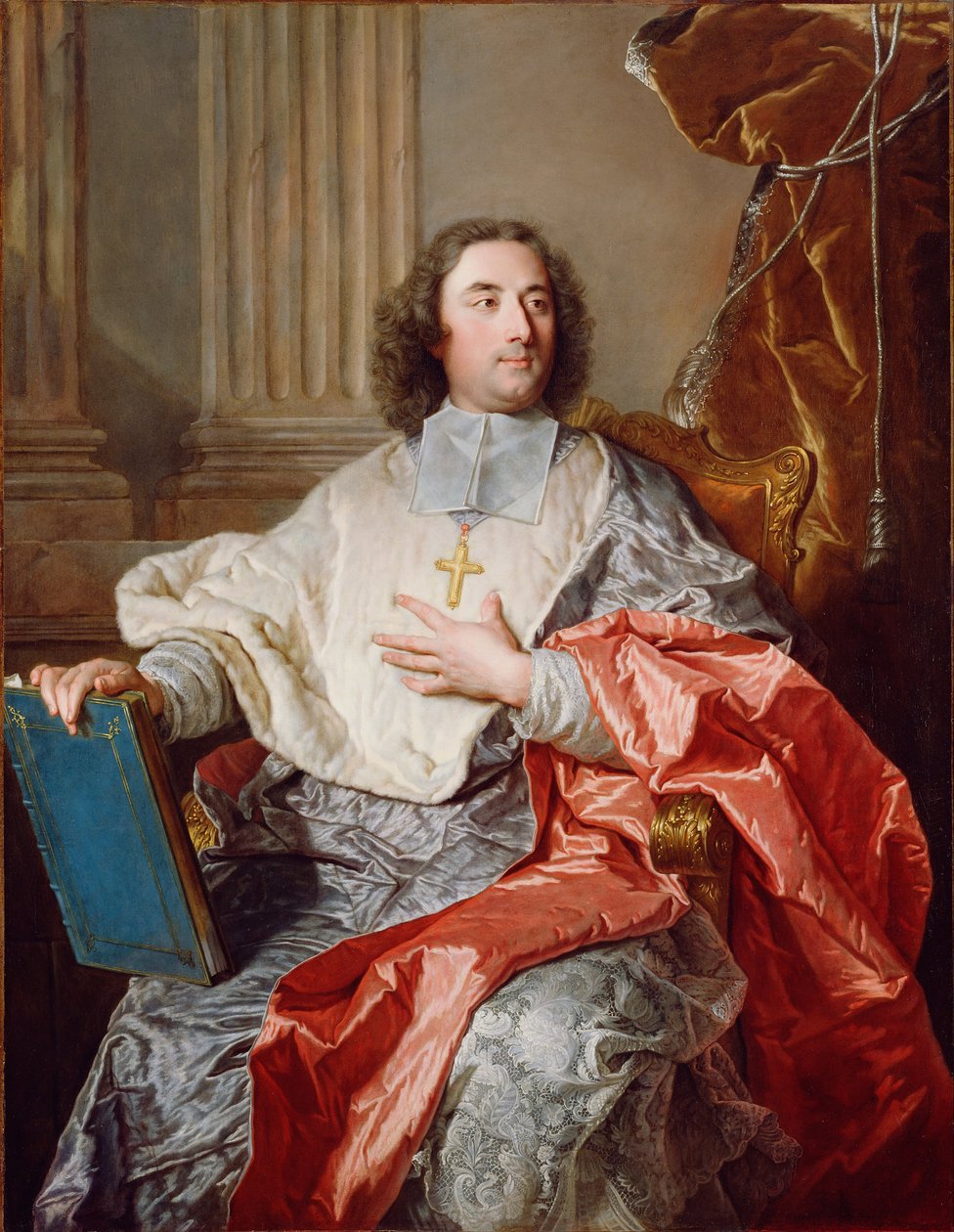 Charles de Saint-Albin, arcybiskup Cambrai autorstwa Hyacinthe Rigaud