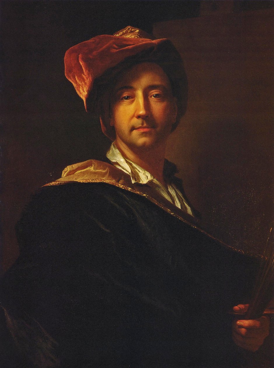 Francuski:  Autoportrait au turban Autoportret w turbanie autorstwa Hyacinthe Rigaud