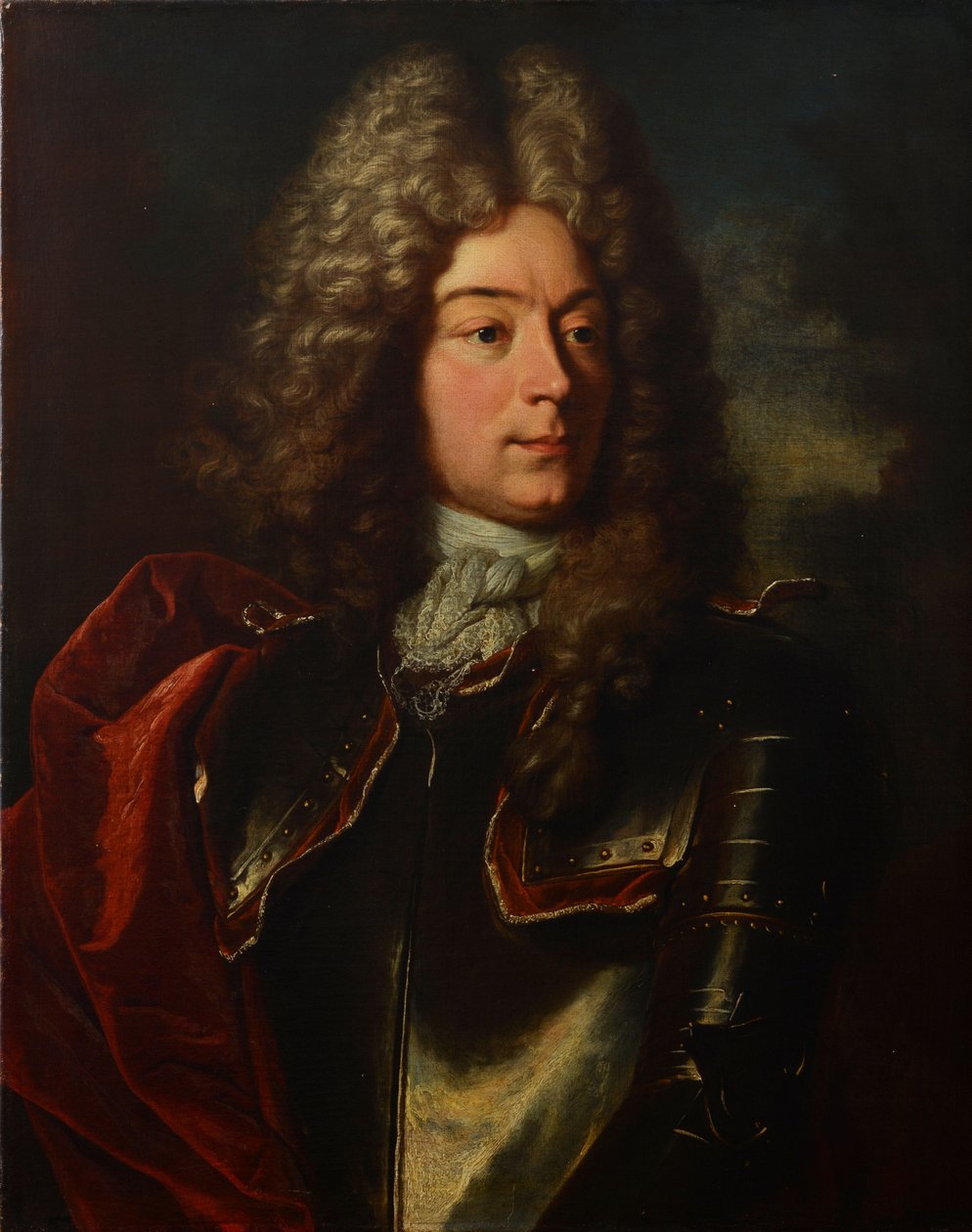 Niemcy: Portret Johanna Frischinga (1668-1726), współwłaściciela Rümligen, oficera, komornika Metzgern. autorstwa Hyacinthe Rigaud