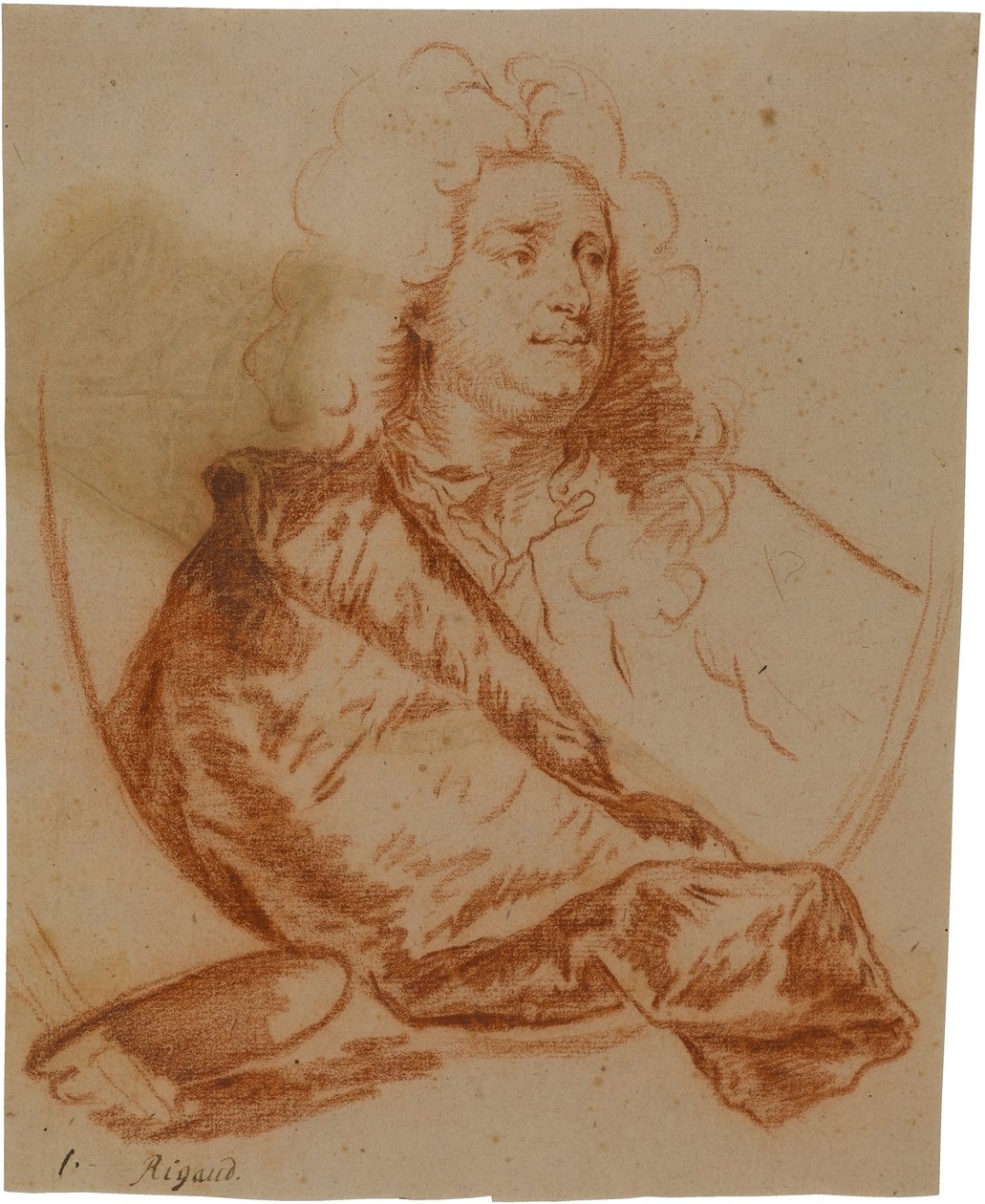 Portret malarza Charlesa de la Fosse (1636-1716) autorstwa Hyacinthe Rigaud