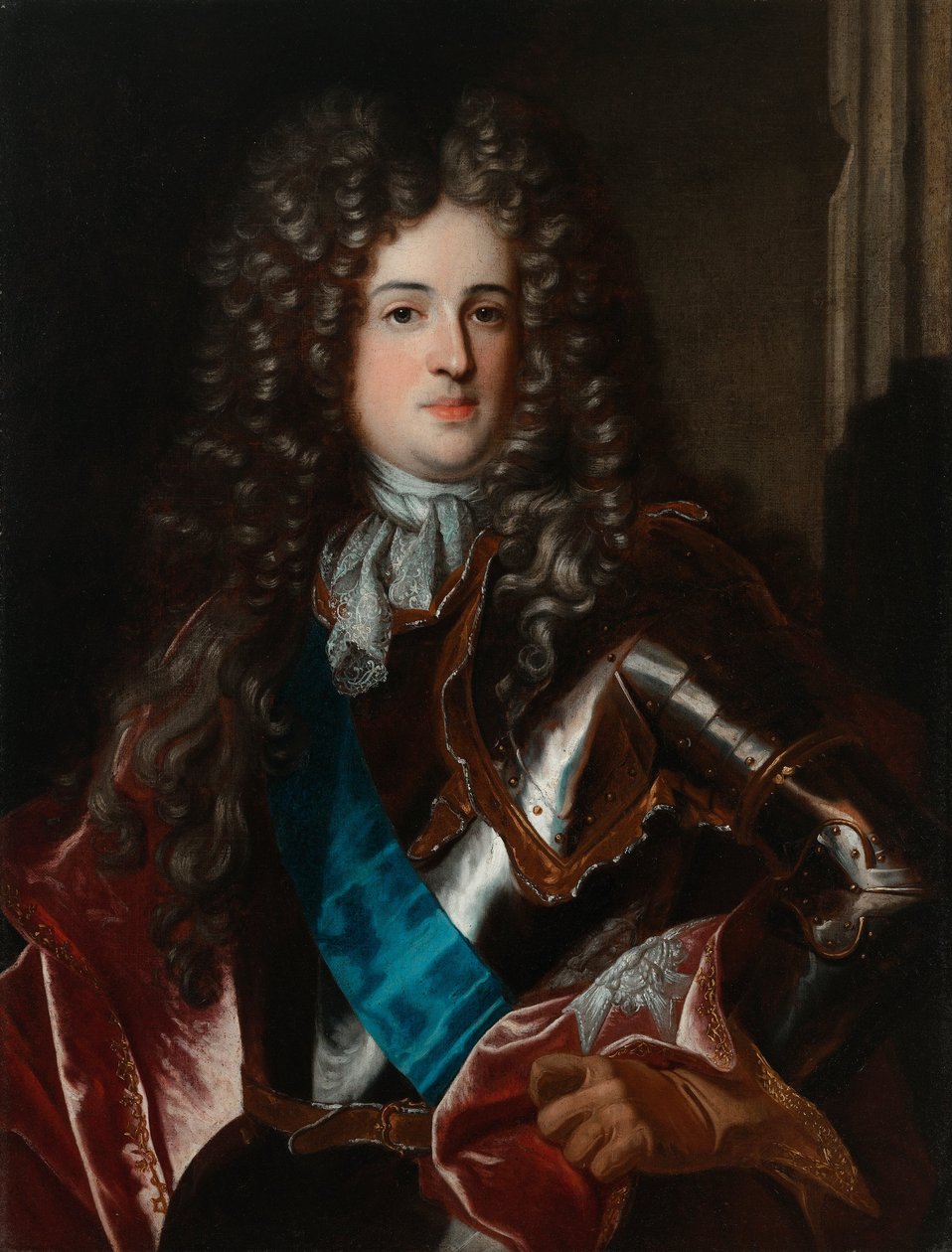 Portret Aleksandra Benedykta Sobieskiego autorstwa Hyacinthe Rigaud